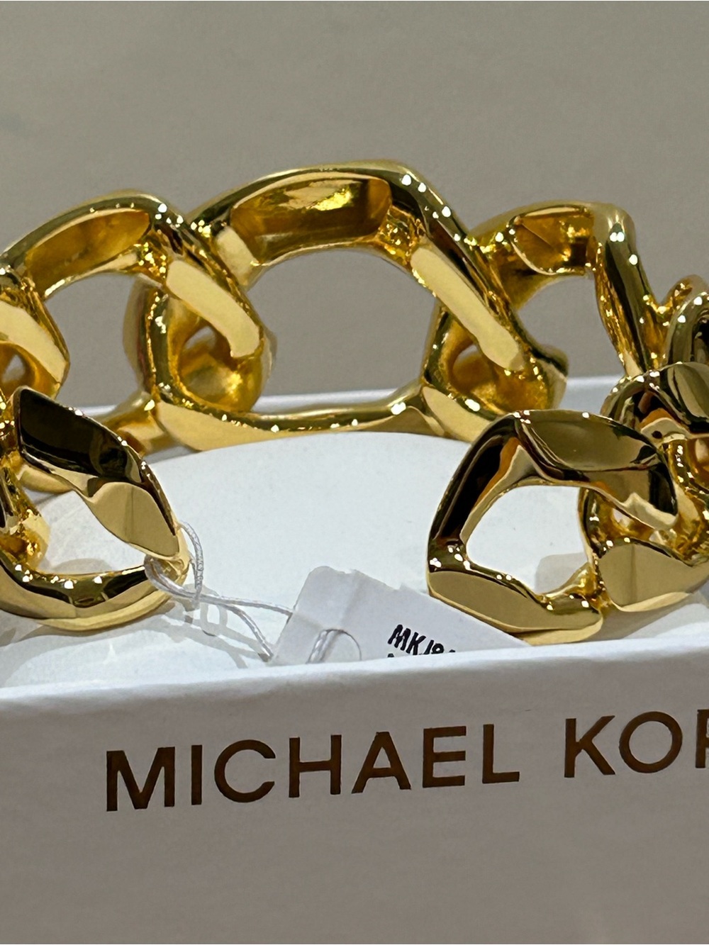 Michael Kors - Gold Chunky Chain Bracelet for Women NWT - Picture 6 of 12